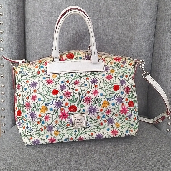 Rare Vintage Dooney & Bourke Italian Vacchetta Satchel Convertible - Picture 2 of 16